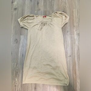 Esprit Tan Tunic with Bow Accent